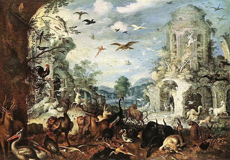 Roelant Savery Landscape with Wild Beasts